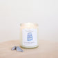 9oz Blue Chalcedony Crystal Candle