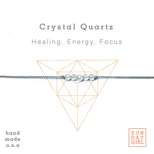 Crystal Quartz Intention Bracelet