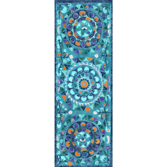 Suzani Midnight Magic Carpet Yoga Mat